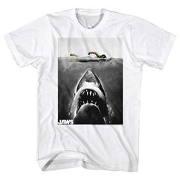 Jaws Shirt Colored Swimmer White T-Shirt Jaws Shirt Colored Swimmer White T-Shirt
