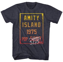 Jaws Shirt Countdown Heather Charcoal T-Shirt Jaws Shirt Countdown Heather Charcoal T-Shirt