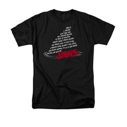 Jaws Shirt Dorsal Text Black T-Shirt Jaws Shirt Dorsal Text Black T-Shirt