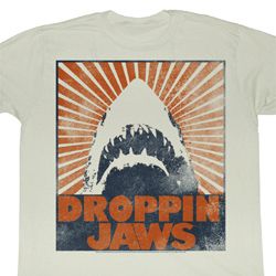 Jaws Shirt Droppin Jaw Adult Dirty White Tee T-Shirt Jaws Shirt Droppin Jaw Adult Dirty White Tee T-Shirt