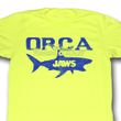 Jaws Shirt Fishing Company Adult Yellow Tee T-Shirt