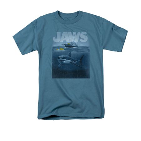 Jaws Shirt Fishing Slate T-Shirt