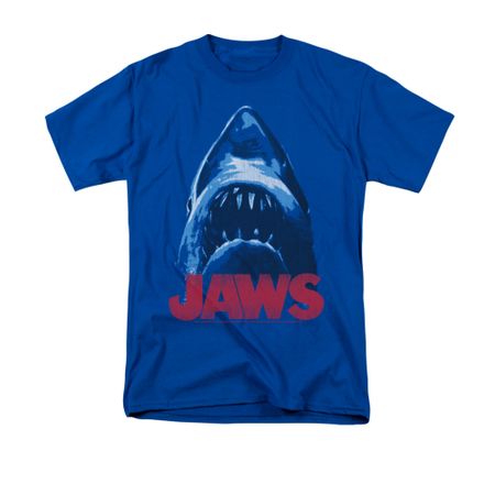 Jaws Shirt From Below Royal Blue T-Shirt