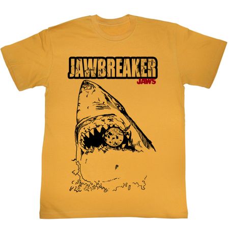 Jaws Shirt Jawbreaker Adult Orange Tee T-Shirt