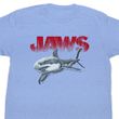 Jaws Shirt Jaws Halftone Adult Light Blue Tee T-Shirt