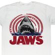 Jaws Shirt Jaws Spiral Adult White Tee T-Shirt