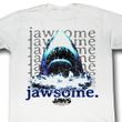 Jaws Shirt Jawsome Adult White Tee T-Shirt