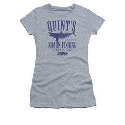 Jaws Shirt Juniors Quint's Athletic Heather T-Shirt Jaws Shirt Juniors Quint's Athletic Heather T-Shirt