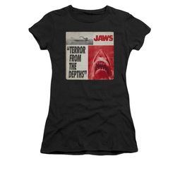 Jaws Shirt Juniors Terror Black T-Shirt Jaws Shirt Juniors Terror Black T-Shirt