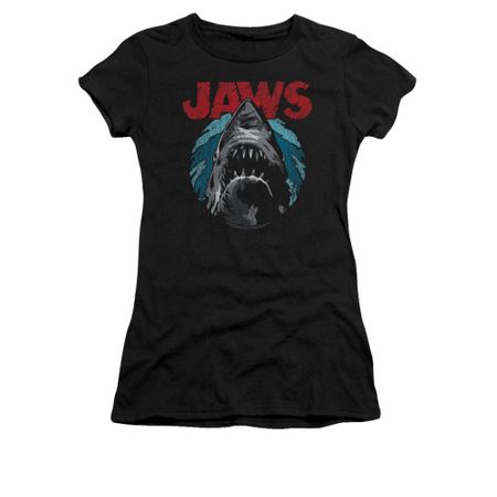 Jaws Shirt Juniors Water Circle Black T-Shirt