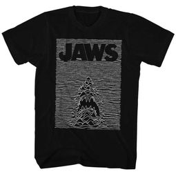 Jaws Shirt Juniors White Lines Black T-Shirt Jaws Shirt Juniors White Lines Black T-Shirt