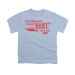 Jaws Shirt Kids Bigger Boat Light Blue T-Shirt