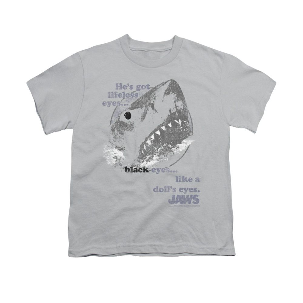 Jaws Shirt Kids Doll's Eyes Silver TShirt Jaws Doll's Eyes Shirts