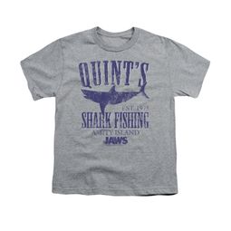 Jaws Shirt Kids Quint's Athletic Heather T-Shirt Jaws Shirt Kids Quint's Athletic Heather T-Shirt