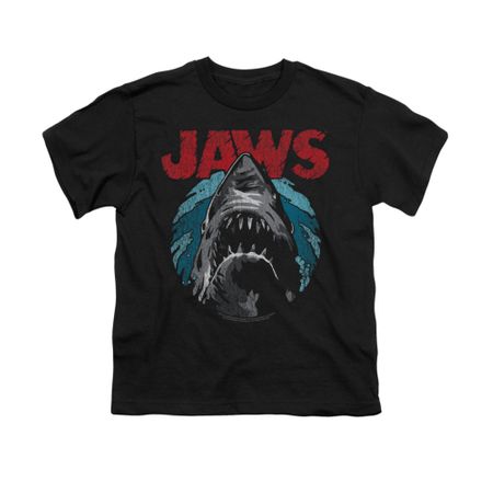 Jaws Shirt Kids Water Circle Black T-Shirt
