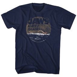 Jaws Shirt Late Swim Navy Blue T-Shirt Jaws Shirt Late Swim Navy Blue T-Shirt
