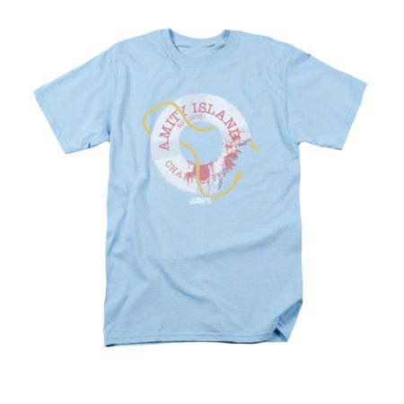 Jaws Shirt Life Preserver Light Blue T-Shirt