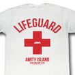 Jaws Shirt Lifeguard Adult White Tee T-Shirt