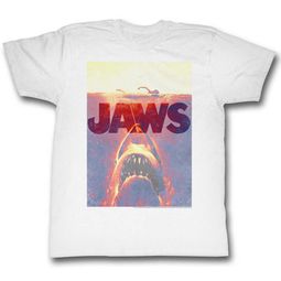 Jaws Shirt Orange Glow White T-Shirt Jaws Shirt Orange Glow White T-Shirt