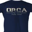 Jaws Shirt Orca Fish Adult Navy Tee T-Shirt