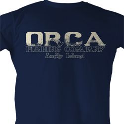 Jaws Shirt Orca Fish Adult Navy Tee T-Shirt Jaws Shirt Orca Fish Adult Navy Tee T-Shirt