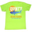 Jaws Shirt Quint Fish Adult Bright Green Tee T-Shirt