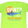 Jaws Shirt Quint Fish Adult Bright Green Tee T-Shirt