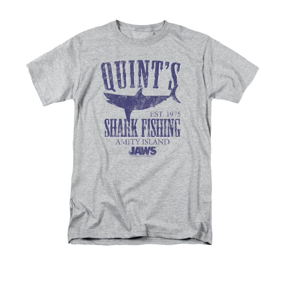 Jaws Shirt Quint's Athletic Heather TShirt Jaws Quint's Shirts