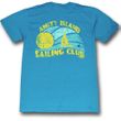 Jaws Shirt Sail Club Adult Dirty Turquoise Tee T-Shirt