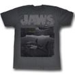 Jaws Shirt Shark Boat Adult Charcoal Tee T-Shirt