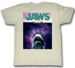 Jaws Shirt Shark Movie Poster Natural T-Shirt Jaws Shirt Shark Movie Poster Natural T-Shirt