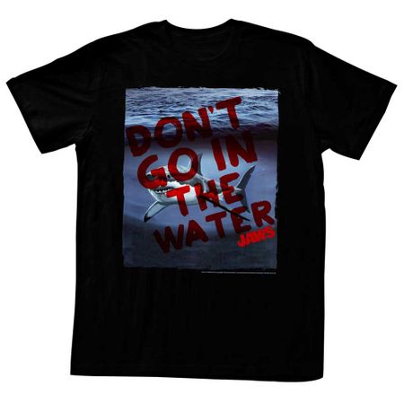 Jaws Shirt Shark Under The Water Black T-Shirt