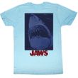 Jaws Shirt Shark Underwater Adult Light Blue Tee T-Shirt