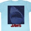 Jaws Shirt Shark Underwater Adult Light Blue Tee T-Shirt