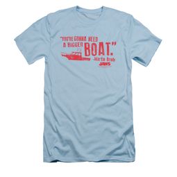 Jaws Shirt Slim Fit Bigger Boat Light Blue T-Shirt