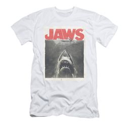 Jaws Shirt Slim Fit Block Classic Fear White T-Shirt Jaws Shirt Slim Fit Block Classic Fear White T-Shirt