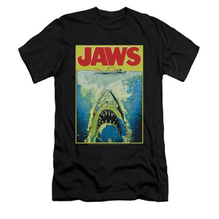 Jaws Shirt Slim Fit Bright Black T-Shirt