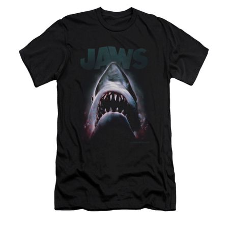Jaws Shirt Slim Fit Terror In The Deep Black T-Shirt