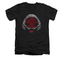 Jaws Shirt Slim Fit V-Neck This Shark Black T-Shirt Jaws Shirt Slim Fit V-Neck This Shark Black T-Shirt