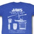 Jaws Shirt Survival Kit 2 Adult Royal Tee T-Shirt