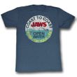 Jaws Shirt Swim For Your Life Adult Blue Tee T-Shirt