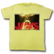 Jaws Shirt Swim Lines Adult Yellow Tee T-Shirt