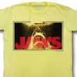 Jaws Shirt Swim Lines Adult Yellow Tee T-Shirt