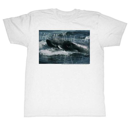 Jaws Shirt Take Me To The Sea White T-Shirt