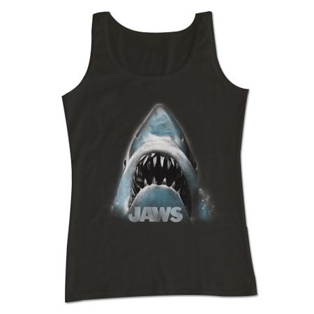 Jaws Shirt Tank Top Coming Up Black Tanktop