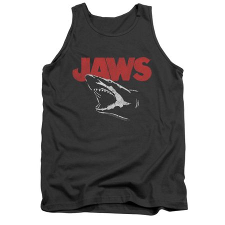 Jaws Shirt Tank Top Cracked Jaw Charcoal Tanktop