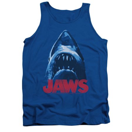 Jaws Shirt Tank Top From Below Royal Blue Tanktop
