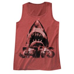 Jaws Shirt Tank Top Great White Red Heather Tanktop Jaws Shirt Tank Top Great White Red Heather Tanktop