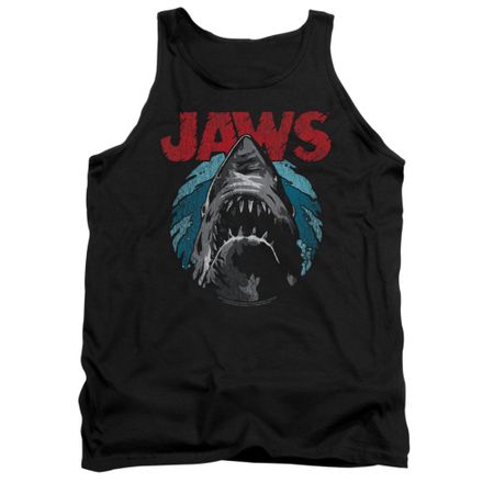Jaws Shirt Tank Top Water Circle Black Tanktop