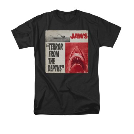 Jaws Shirt Terror Black T-Shirt